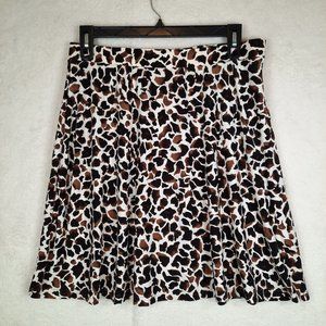 Leota Ladies Pull-On Skirt Beige Giraffe Toffee Women's Size X-Large NWT